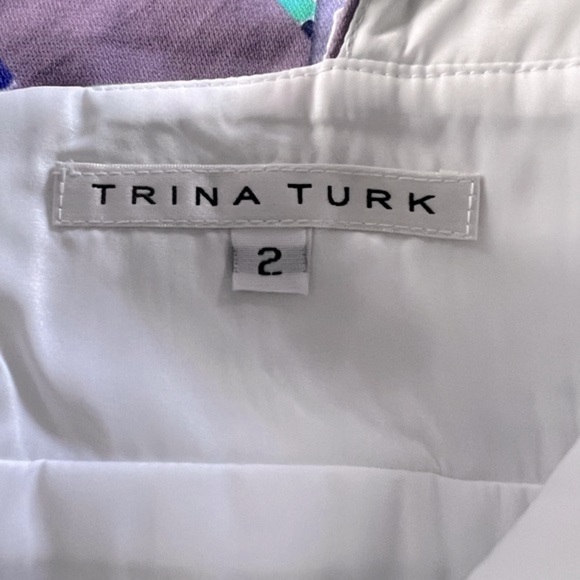 Trina Turk Patchwork Sleeveless Sheath Dress Size 2 - Picture 6 of 8